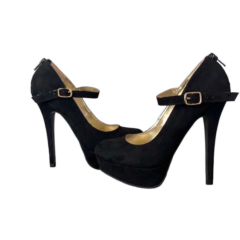 Black Material Girl Heels